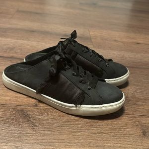 Free People Naples Fringe Slide Sneakers Black sz38